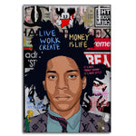 Basquit - Leinwandbild Pop Art