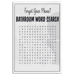 Bathroom Word Search - Leinwandbild Lifestyle