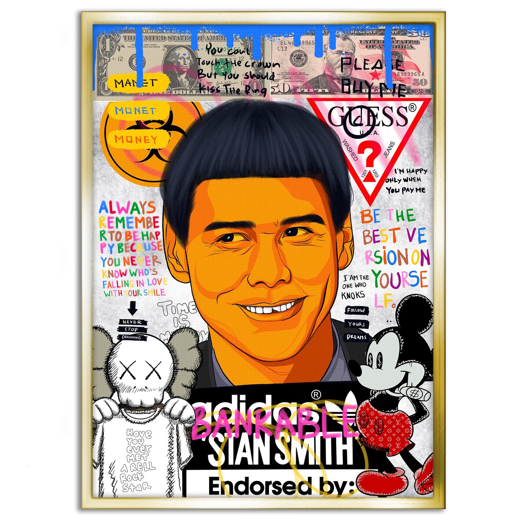 Carrey - Leinwandbild Pop Art