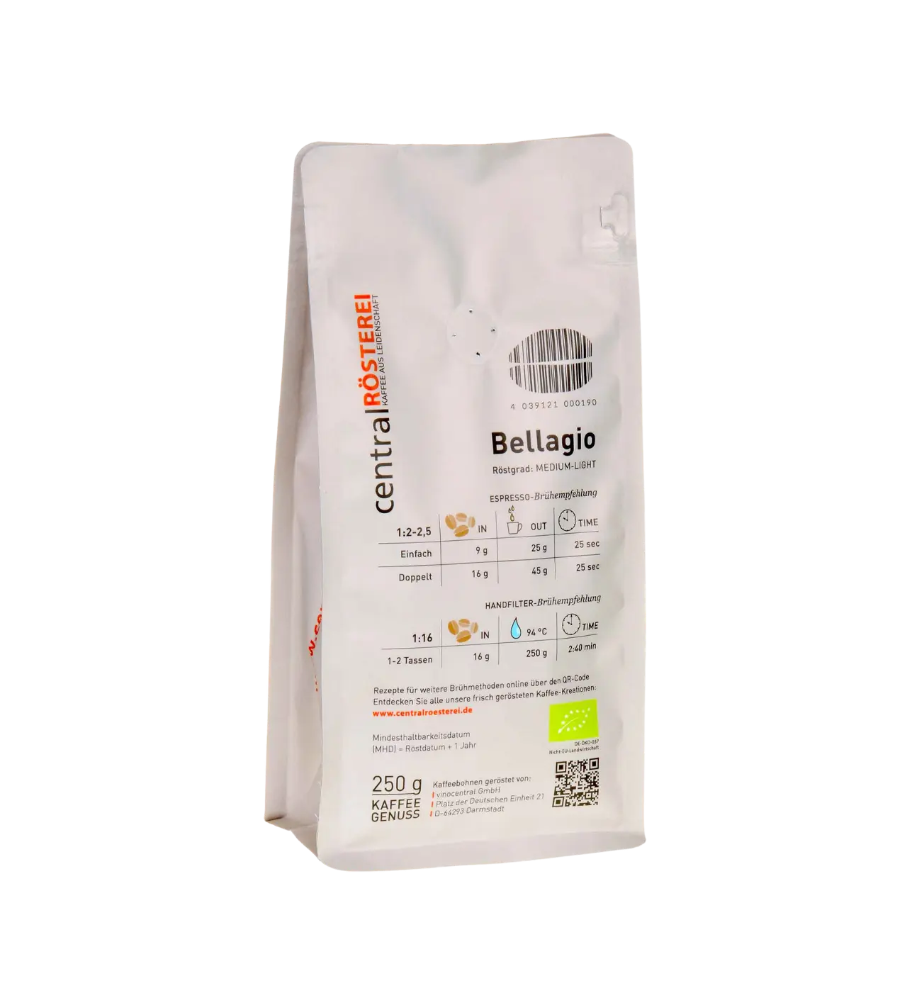 CentralRösterei Bellagio koffeinfrei