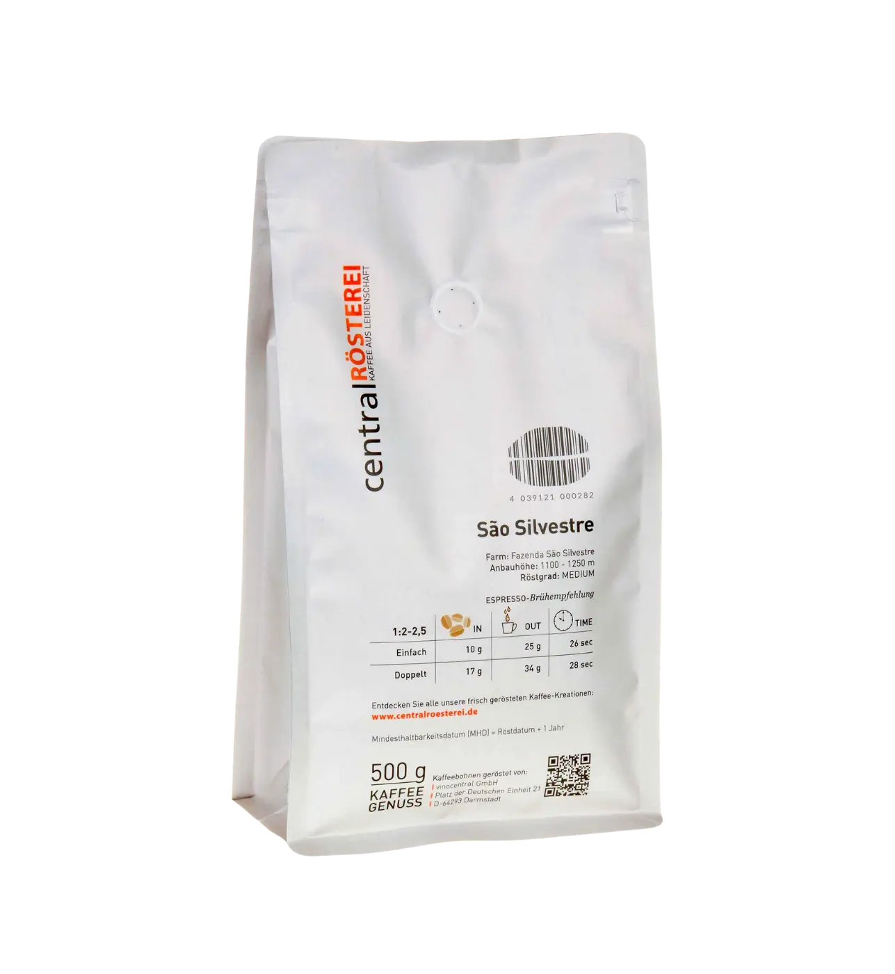 CentralRösterei Brasil Sao Silvestre Arabica