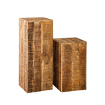 Blumensäule - 27x27 H50 o. 73cm - Pflanzenständer - Mangoholz