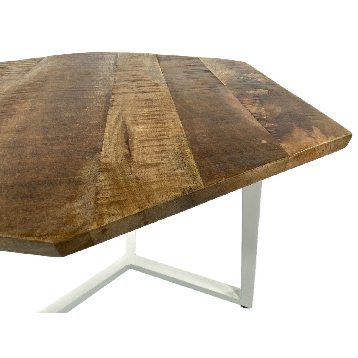 Beistelltisch - 56 x 47 cm - nachhaltig Wohnzimmer Tisch - Couchtisch - Nizza - Metall-Gestell