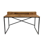 Industrial Schreibtisch Computertisch - 120x88x55cm - Liverpool - Metall-Gestell schwarz