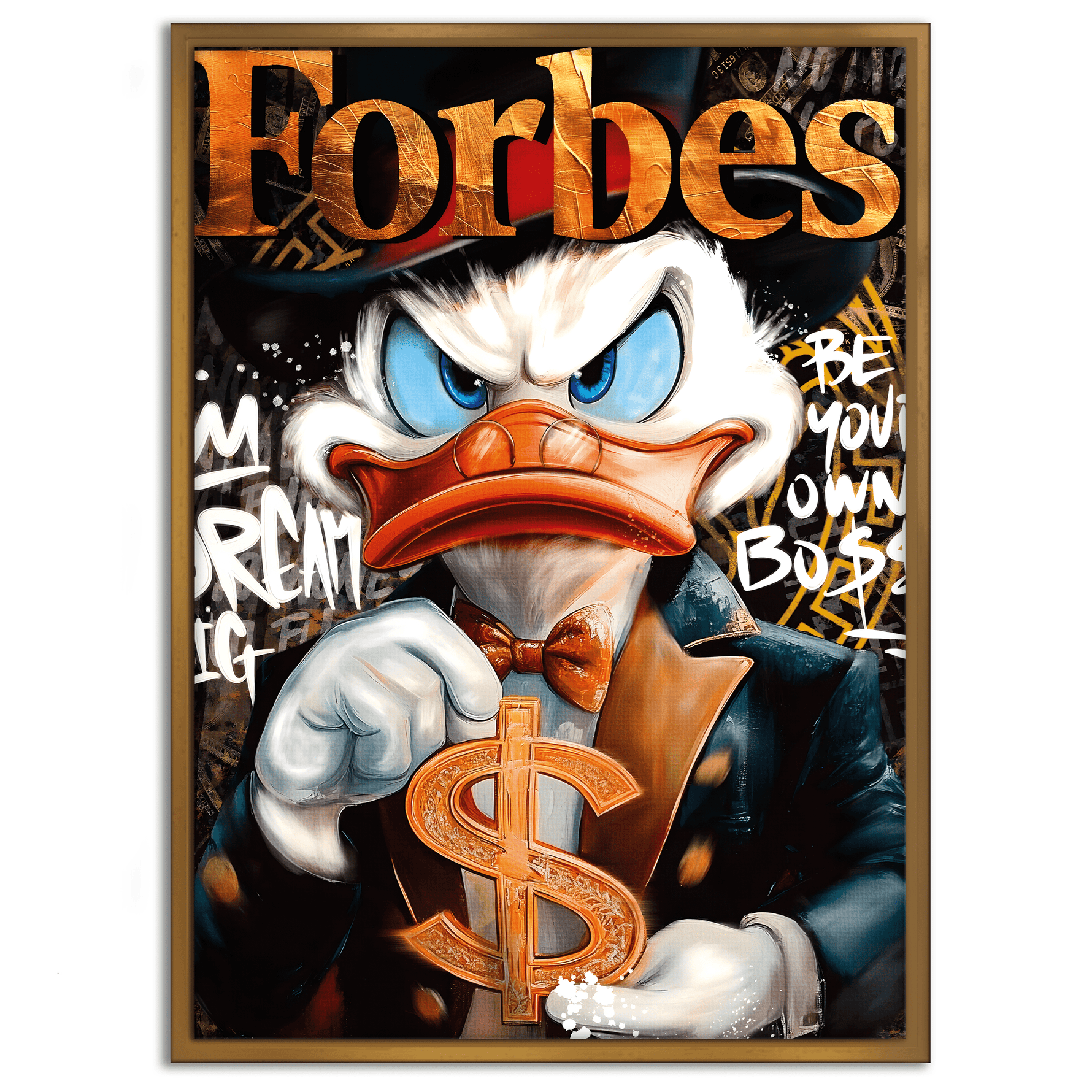 Dollar Dagobert FORBES - Leinwandbild Pop Art / Motivation