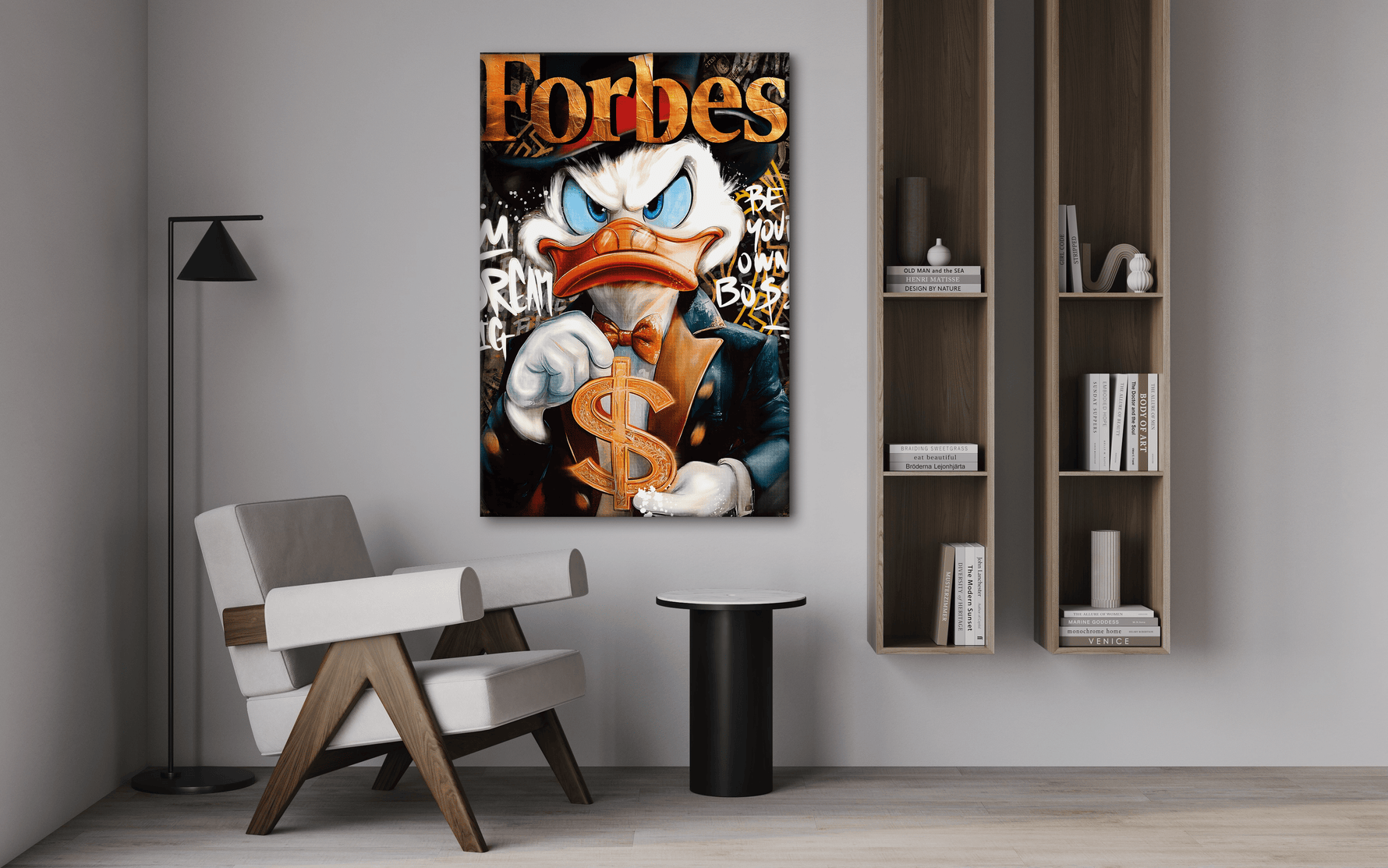 Dollar Dagobert FORBES - Leinwandbild Pop Art / Motivation