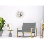 Beistelltisch rund ø 45 H 45 cm Dekotisch Lampentisch Sofatisch Glam Tisch Metall und Emaille