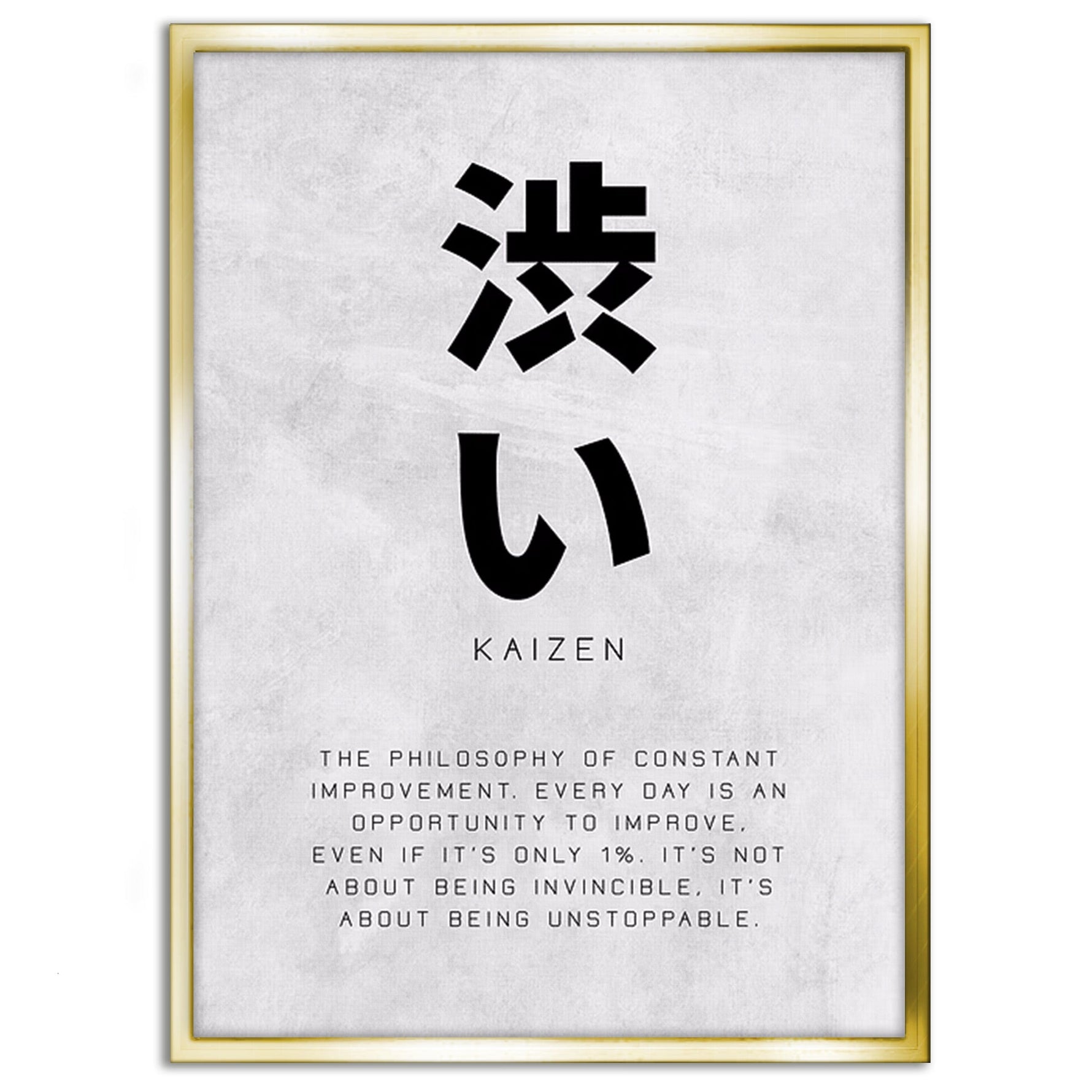 Kaizen Constant Improvement - Leinwandbild Motivation