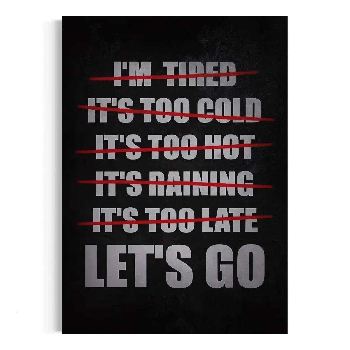 Let's Go - Leinwandbild Motivation