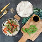 Lunchbox „Tiffin“ – auslaufsichere Edelstahl-Frischhaltedose, 1.200 ml