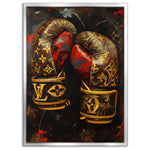Luxury Boxing Gloves - Leinwandbild Pop Art / Luxuriös