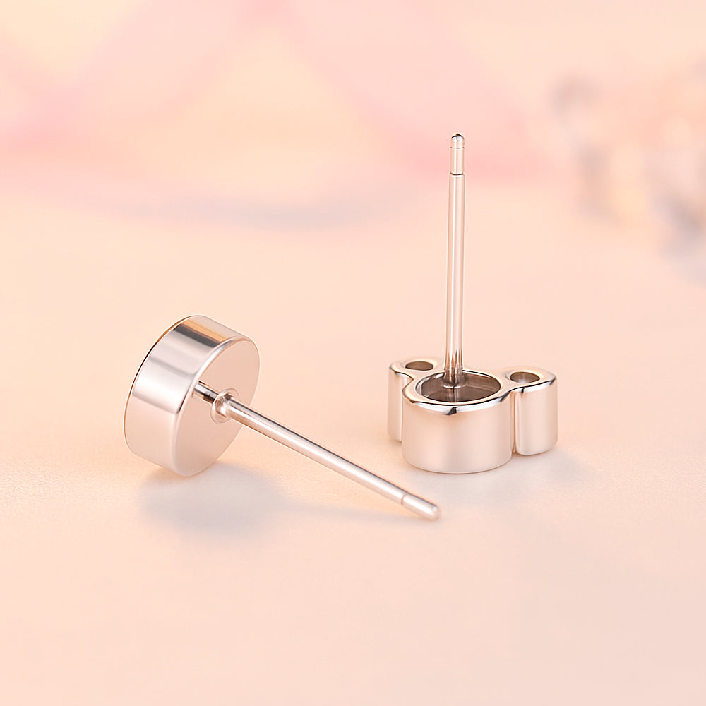 Ohrstecker aus 925er Sterling-Silber, Mini-Maus