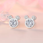 Ohrstecker aus 925er Sterling-Silber, Mini-Maus