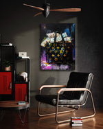 Money Stacks - Leinwandbild Pop Art / Luxuriös