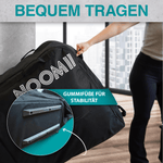 NooMii Fahrrad Transporttasche mit Handgriff & Rollen 128 x 78 x 25 cm