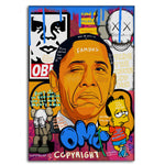 Obama - Leinwandbild Pop Art