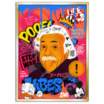 Professor Einstein - Leinwandbild Pop Art