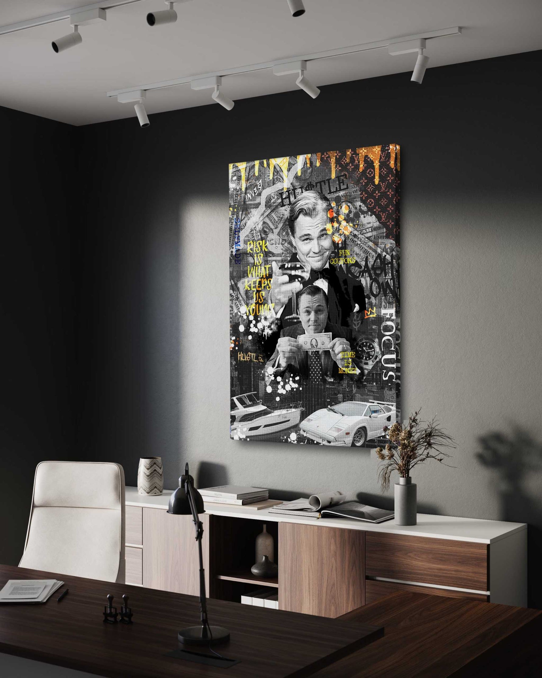 Risk is ... - Leinwandbild Motivation