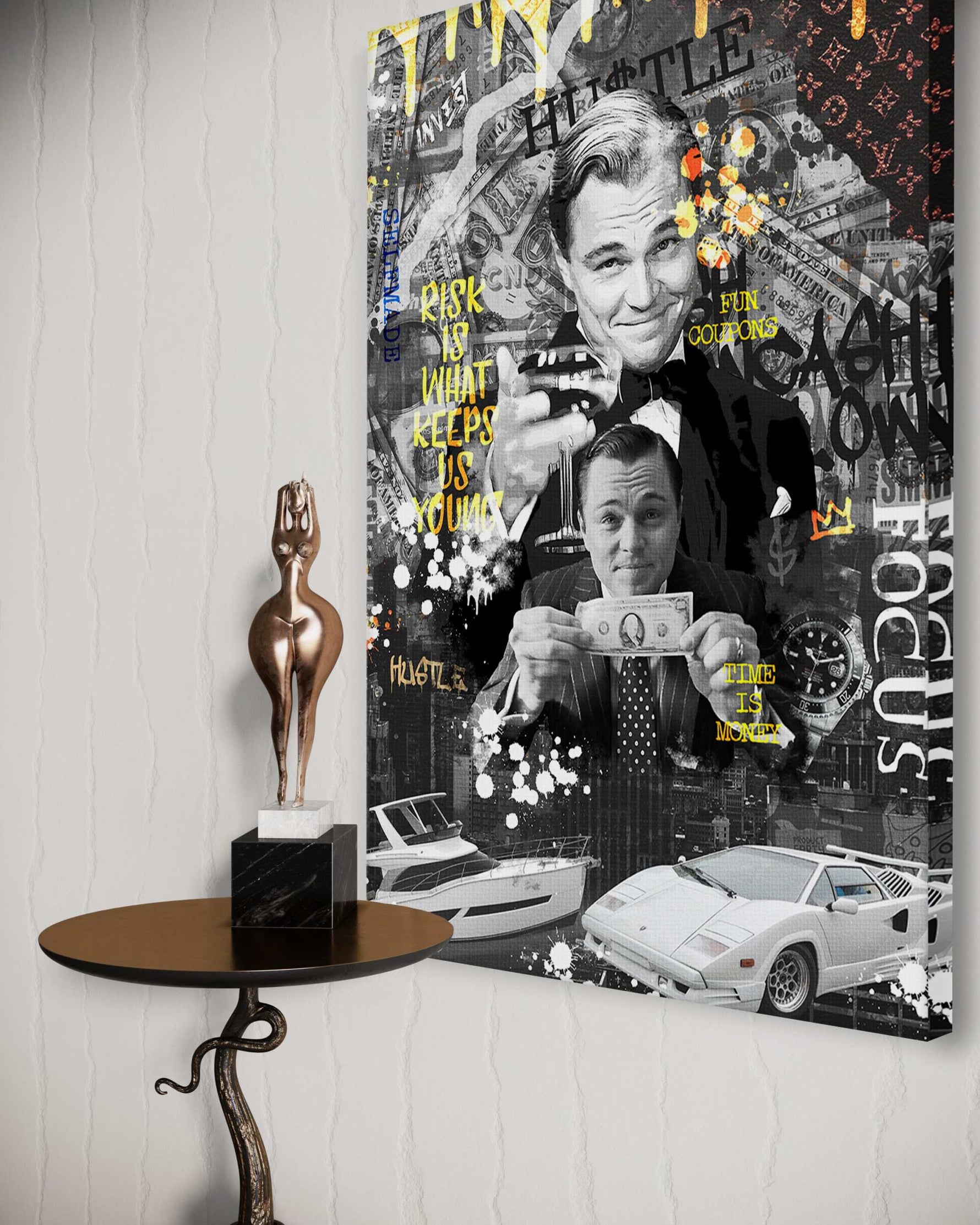 Risk is ... - Leinwandbild Motivation