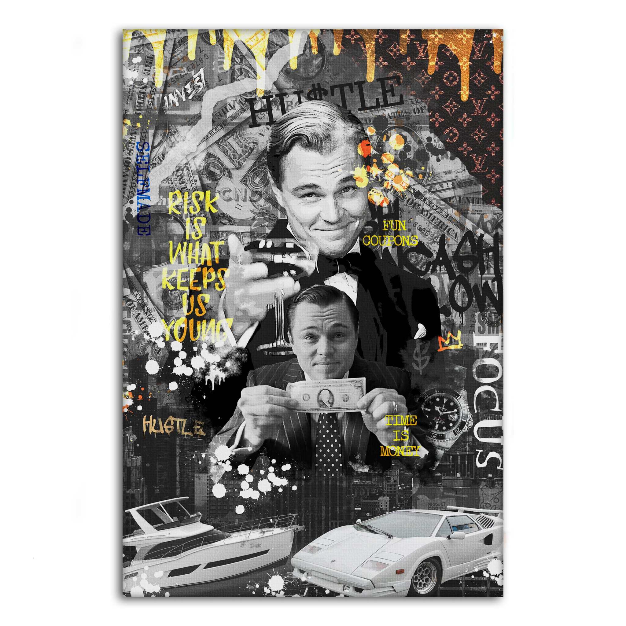 Risk is ... - Leinwandbild Motivation