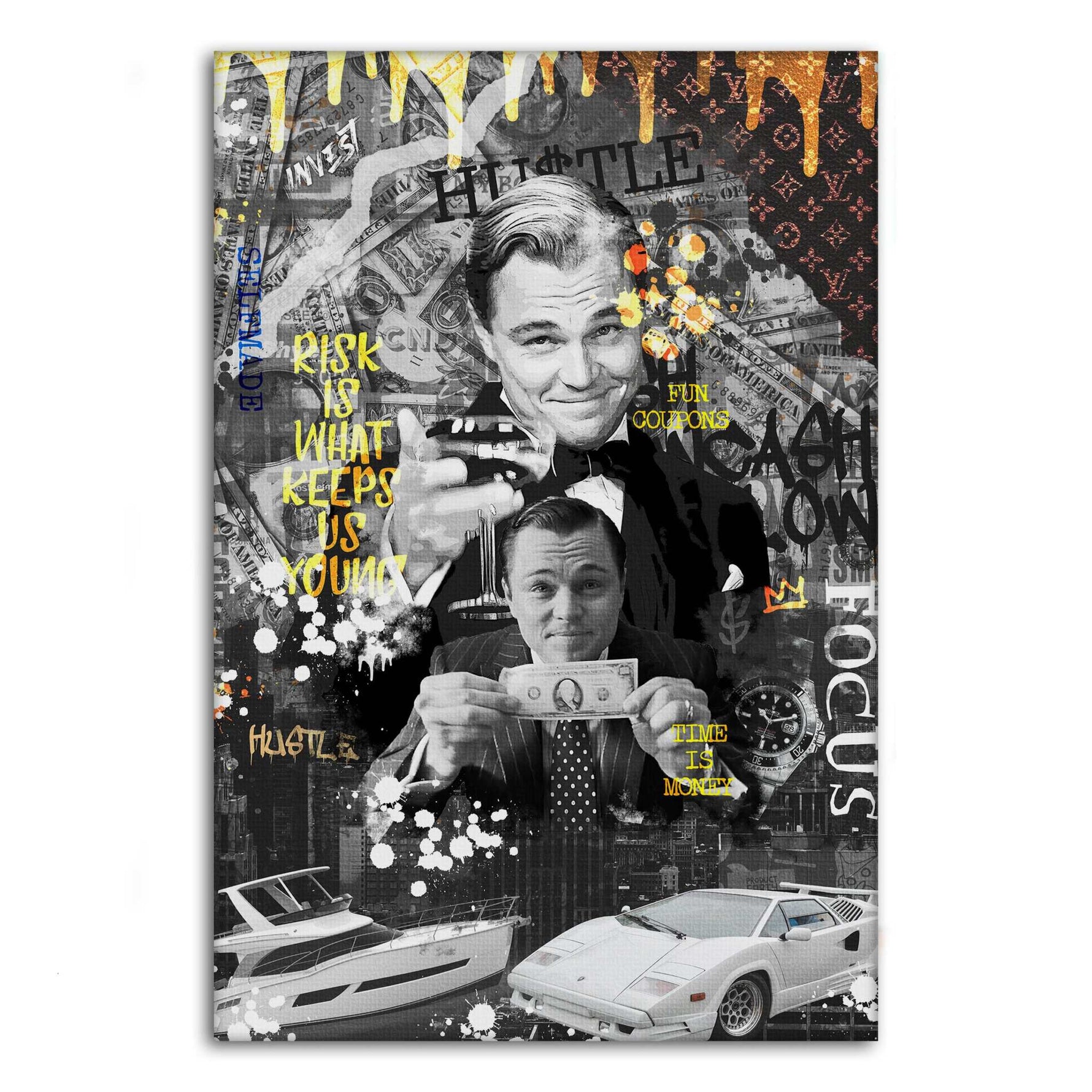 Risk is ... - Leinwandbild Motivation