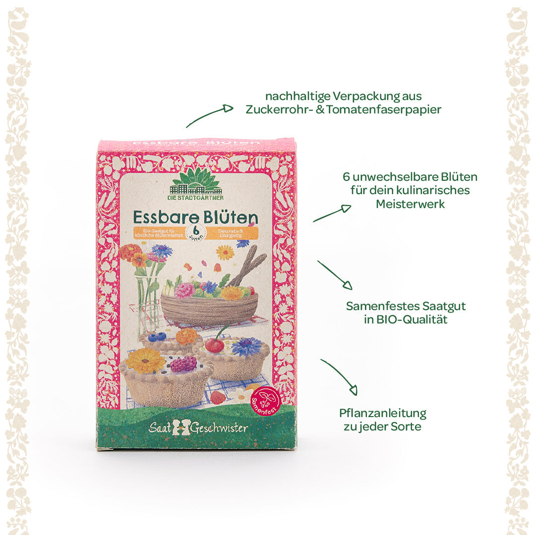 BIO-Saatgut-Set "Essbare Blüten"