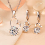 Schmuck Set aus 925er Sterling Silber, Diamond Love