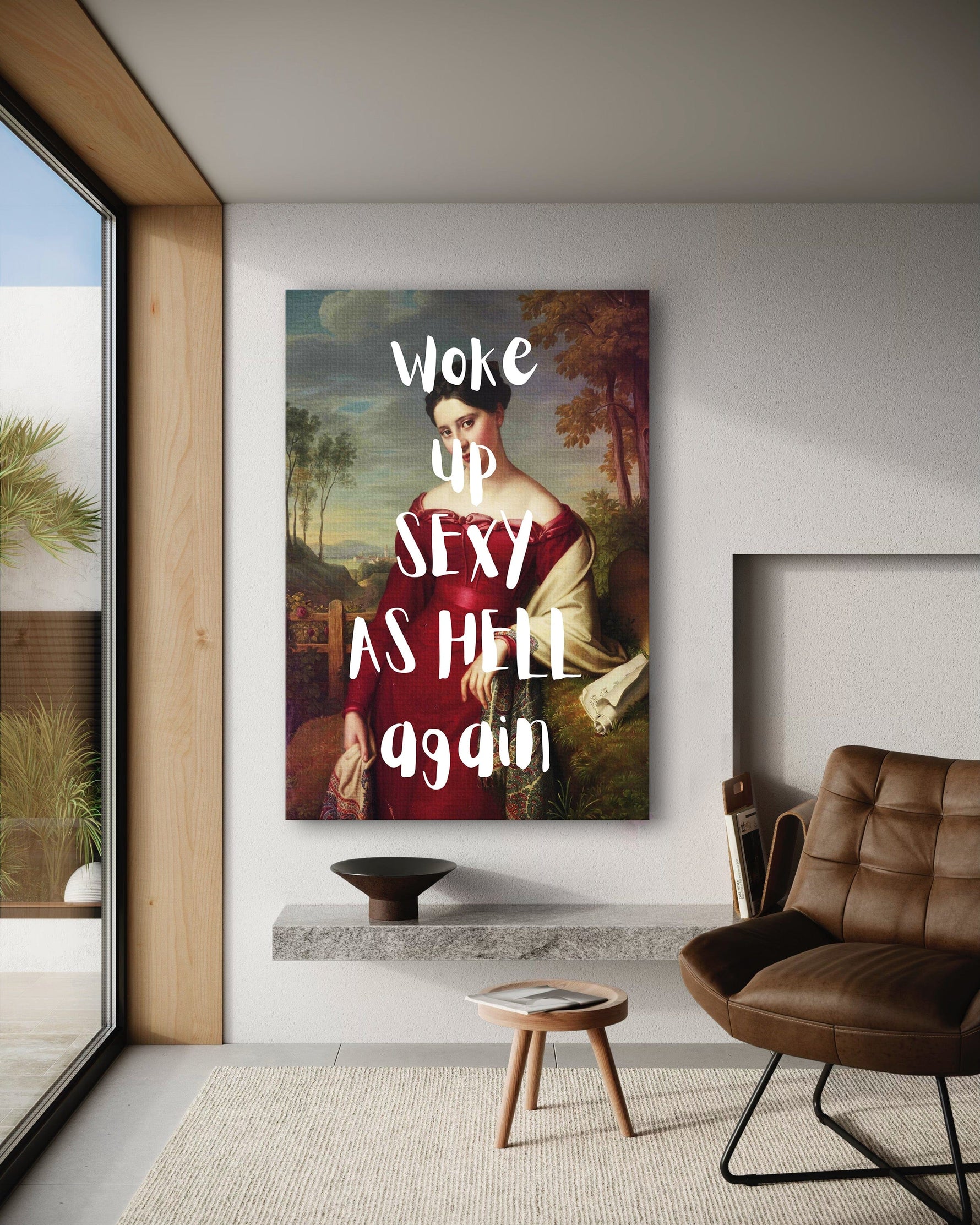 Sexy as hell - Leinwandbild Quotes