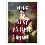 Sexy as hell - Leinwandbild Quotes
