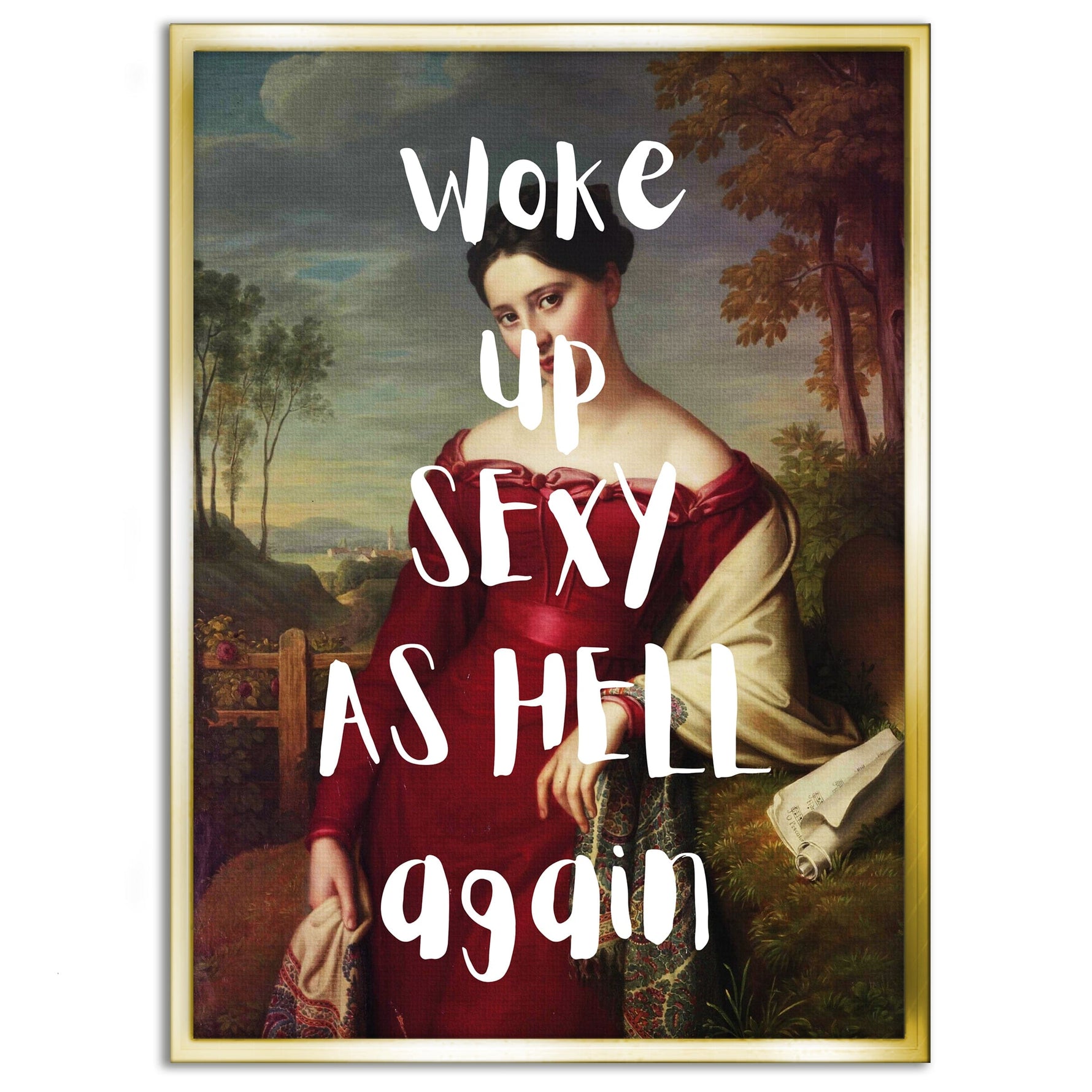 Sexy as hell - Leinwandbild Quotes