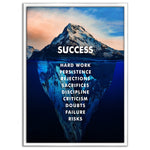 Success Iceberg - Leinwandbild Motivation