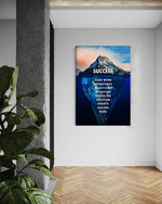 Success Iceberg - Leinwandbild Motivation