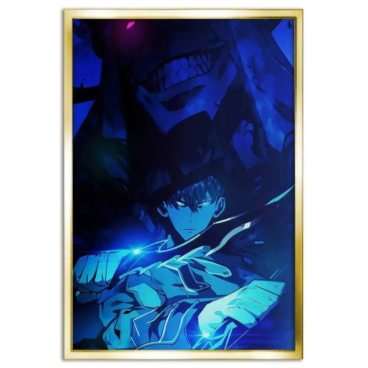 Sung Jinwoo Blue - Solo Leveling - Anime Leinwandbild