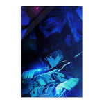 Sung Jinwoo Blue - Solo Leveling - Anime Leinwandbild