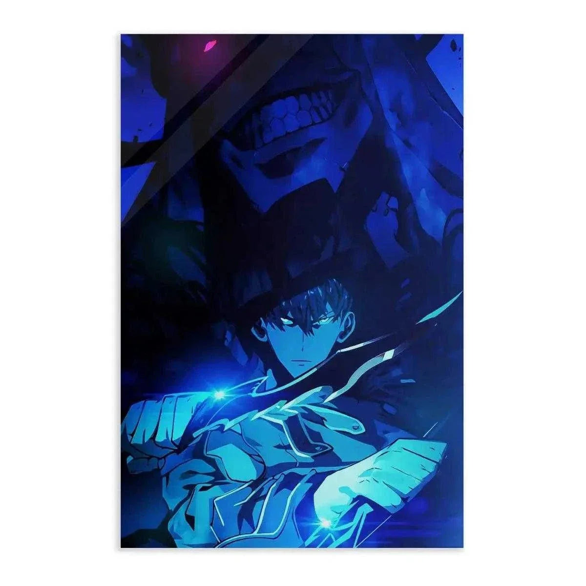 Sung Jinwoo Blue - Solo Leveling - Anime Leinwandbild