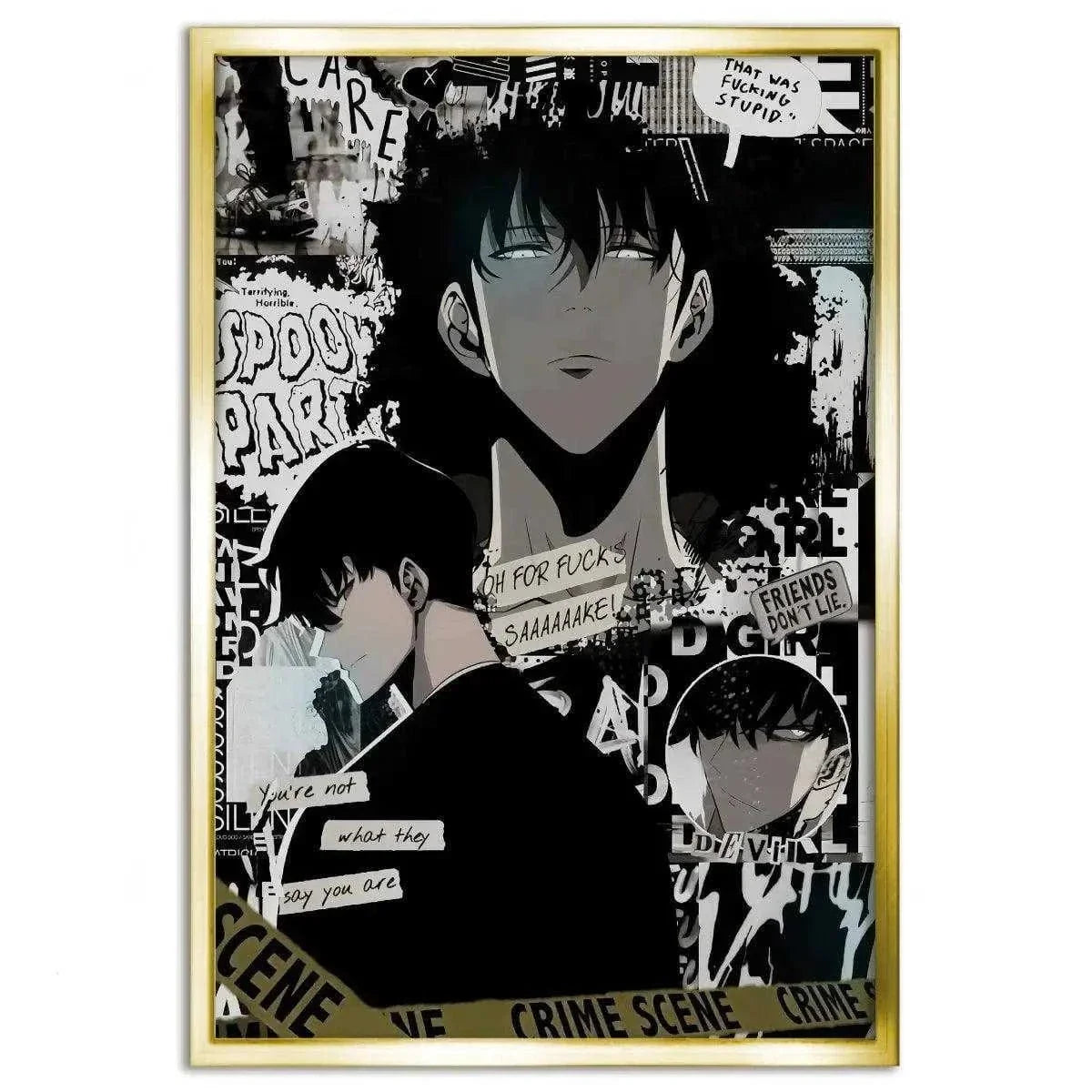 Sung Jinwoo Manga Style - Solo Leveling - Anime Leinwandbild