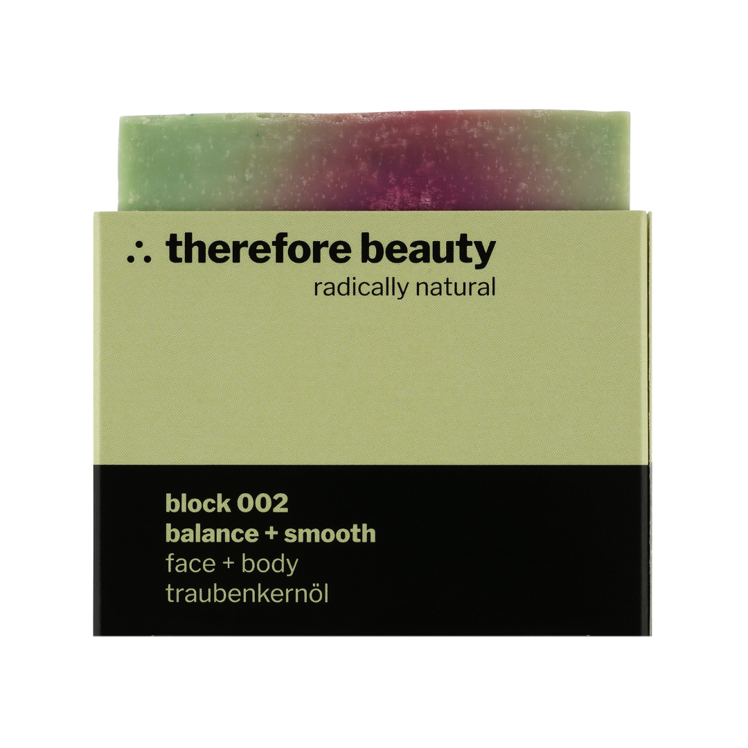 Seife block 002 | bei reifer Haut und Mischhaut | sanft mit Traubenkernöl