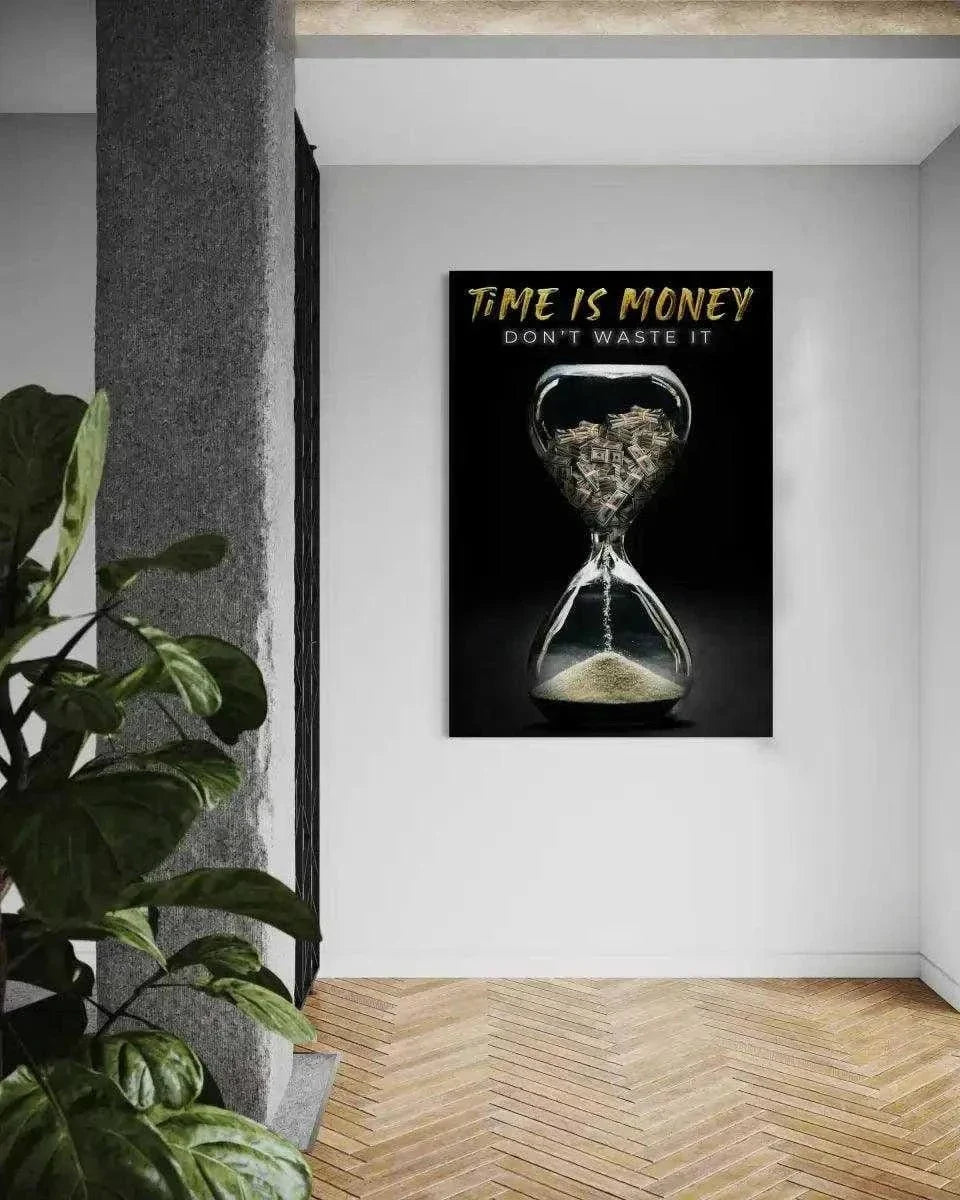 Time is money - Leinwandbild Motivation