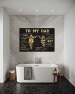 To my Dad - Leinwandbild Lifestyle