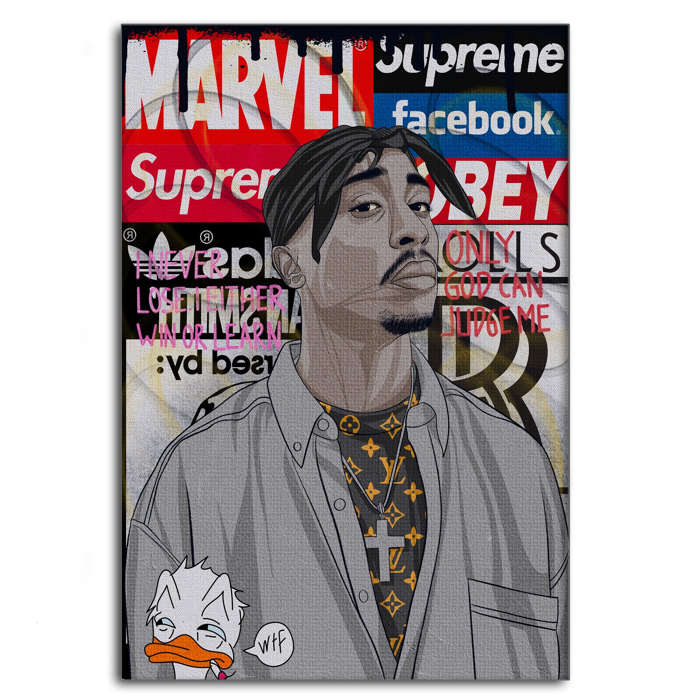 Tupac - Leinwandbild Pop Art