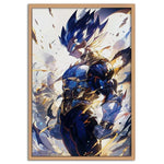 Vegeta Rage Leinwandbild - Dragon Ball Z Anime Wandbild - Premium Canvas Druck