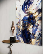Vegeta Rage Leinwandbild - Dragon Ball Z Anime Wandbild - Premium Canvas Druck