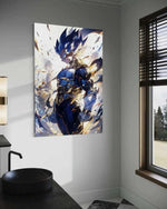 Vegeta Rage Leinwandbild - Dragon Ball Z Anime Wandbild - Premium Canvas Druck