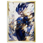 Vegeta Rage Leinwandbild - Dragon Ball Z Anime Wandbild - Premium Canvas Druck