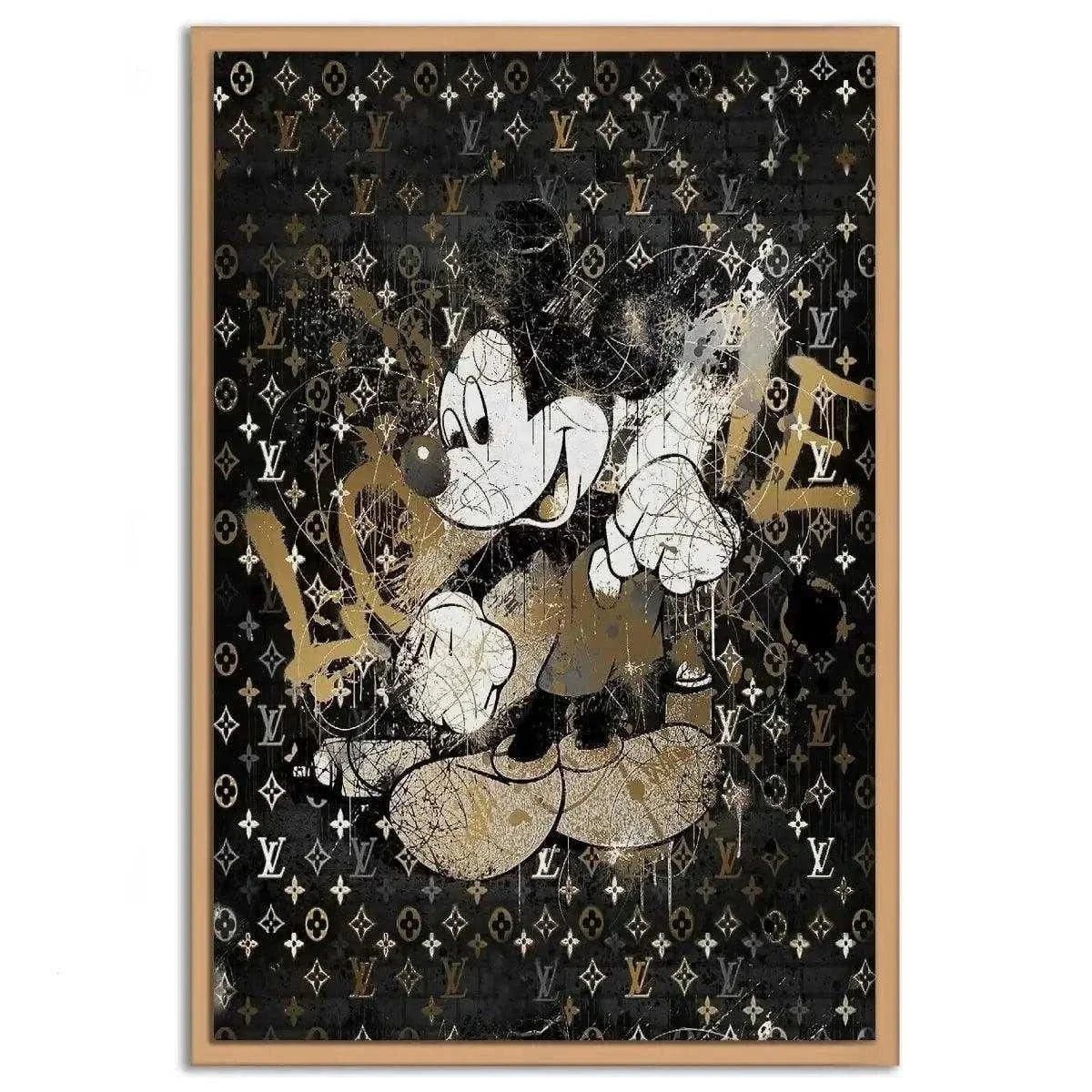 Vintage Mickey - Leinwandbild Luxuriös