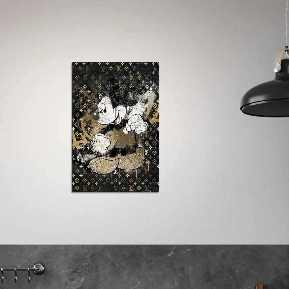 Vintage Mickey - Leinwandbild Luxuriös