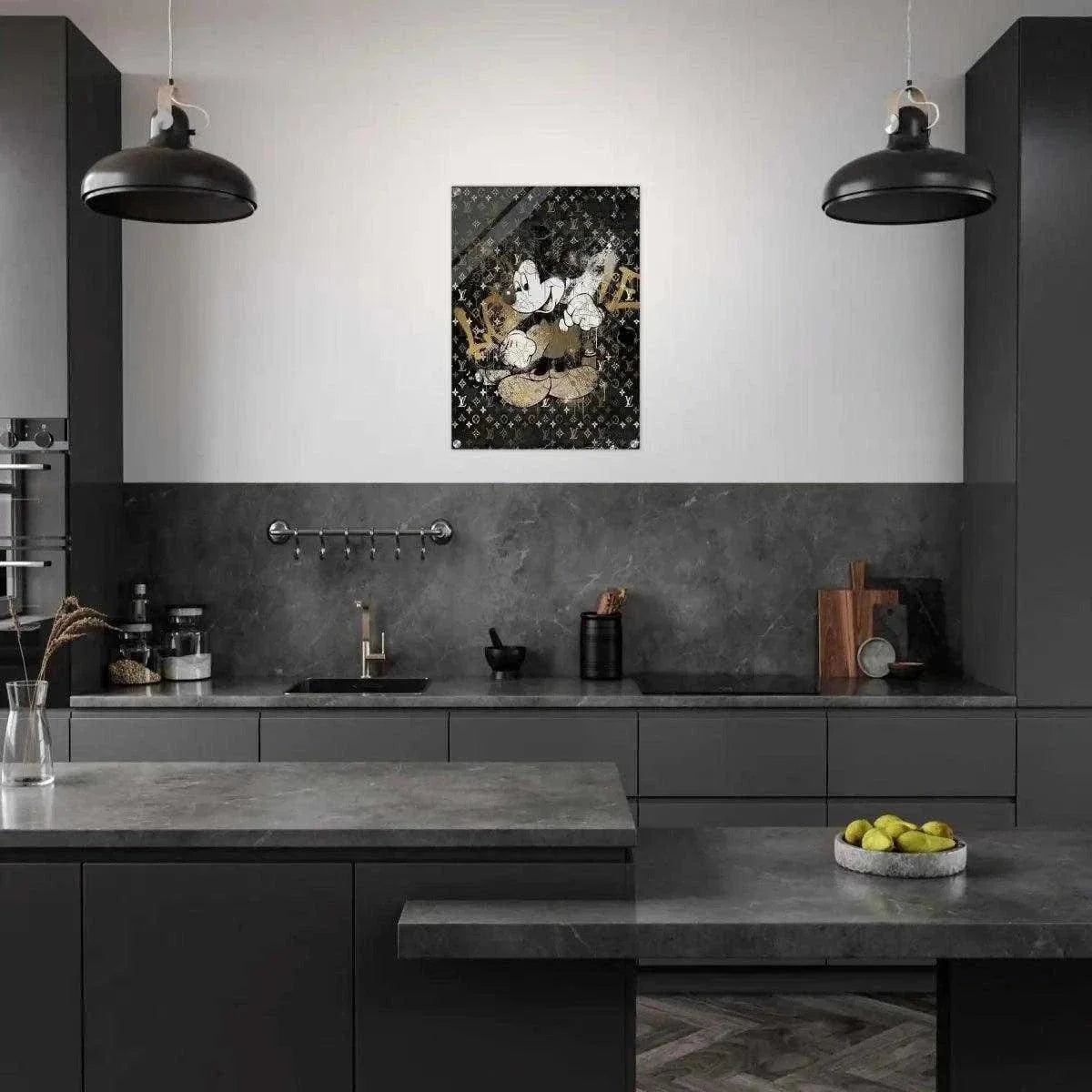 Vintage Mickey - Leinwandbild Luxuriös