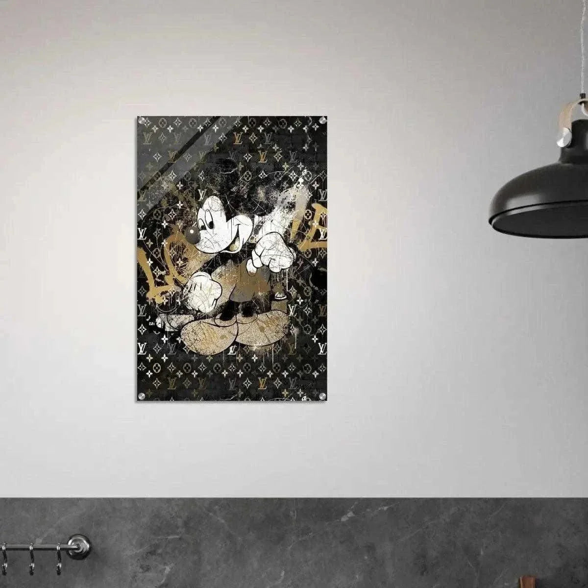 Vintage Mickey - Leinwandbild Luxuriös