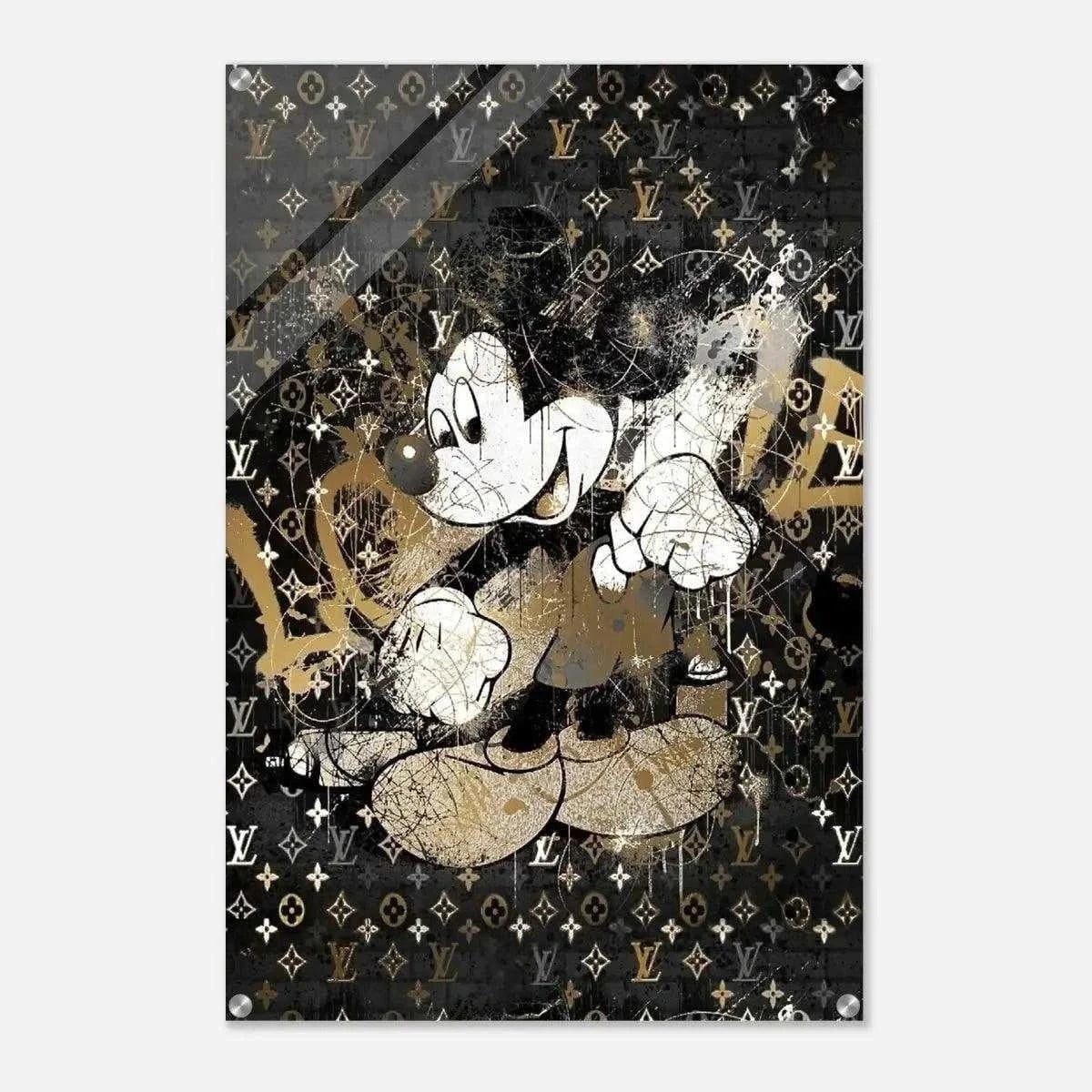 Vintage Mickey - Leinwandbild Luxuriös