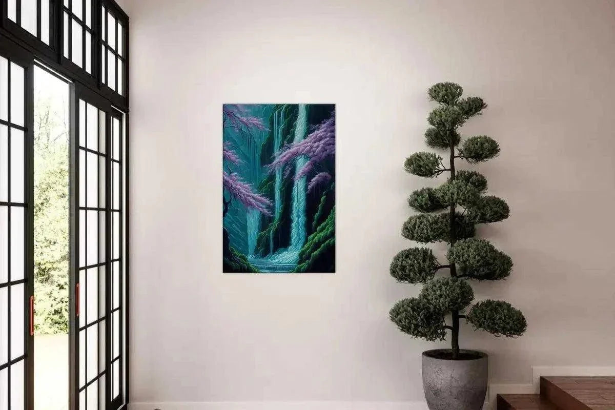 Waterfall - Leinwandbild Japanisch